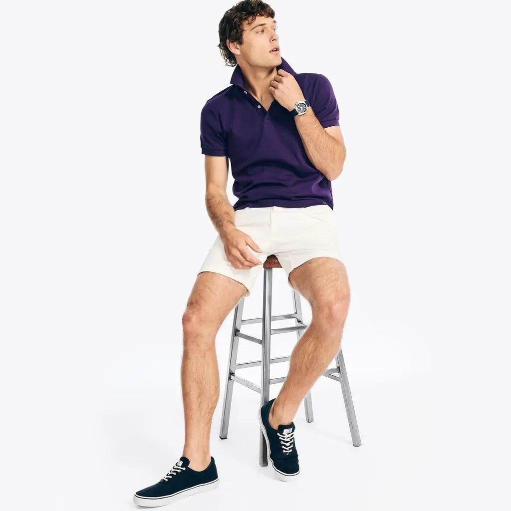 Nautica | Mens Slim Fit Interlock Deck Polo