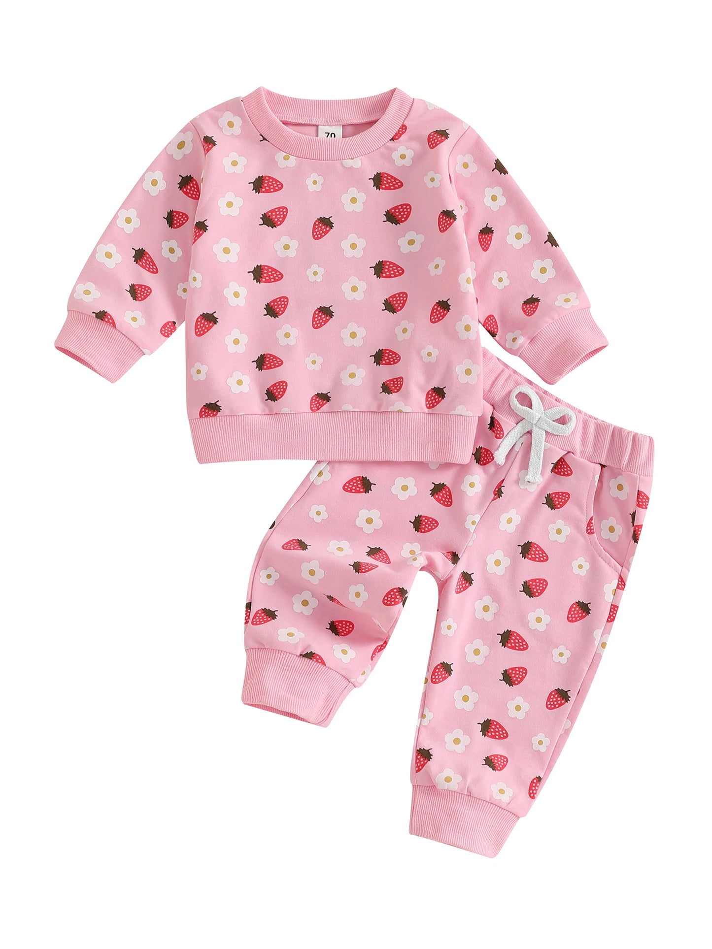 Infant Baby Boy Winter Outfits Bear Print Hooded Jacket with Fleece Lined Pants 2 Piece Set for Cold Weather