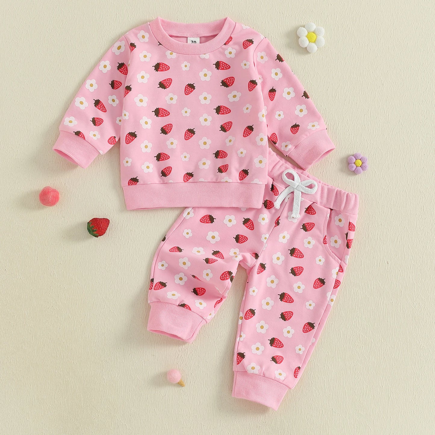 Infant Baby Boy Winter Outfits Bear Print Hooded Jacket with Fleece Lined Pants 2 Piece Set for Cold Weather