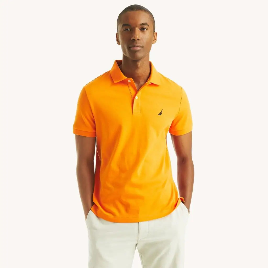 Nautica | Mens Slim Fit Interlock Polo