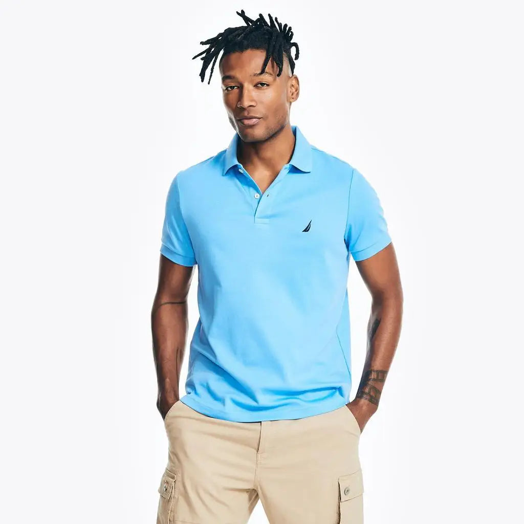 Nautica | Mens Slim Fit Interlock Polo