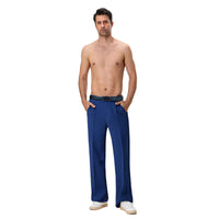 Classic Men s Formal Trousers  Fit Dress Pants Business Office Work Straight Leg Suit Trousers with Pockets for Spring