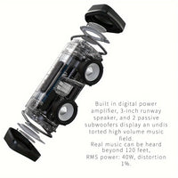 Portable Bluetooth Speaker, IP67 Waterproof Wireless Speaker with 40W Stereo Sound, Mini Speaker with Wireless Stereo Pairing