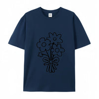 Women's Flower Bunch Y2k T-Shirt 2025 - Garden Fresh Cotton Top High Quality Summer Women's Clothing Oversized Y2k Tee