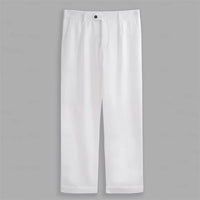 Men s  Fit Dress Pants Solid Color Flat Front Trousers Classic Business Casual Suit Pants Modern Formal Wear Hemmed Bottoms