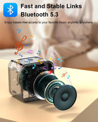 Portable Bluetooth Speaker with HD Sound, 10H Playtime & Dynamic RGB Lights – Party-Ready for Outdoor, Travel & Home.