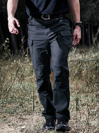 TACVASEN Summer Lightweight Trousers Mens Fishing Pants Outdoor Hiking Nylon Quick Dry Pockets Cargo Pants Casual Work Trousers