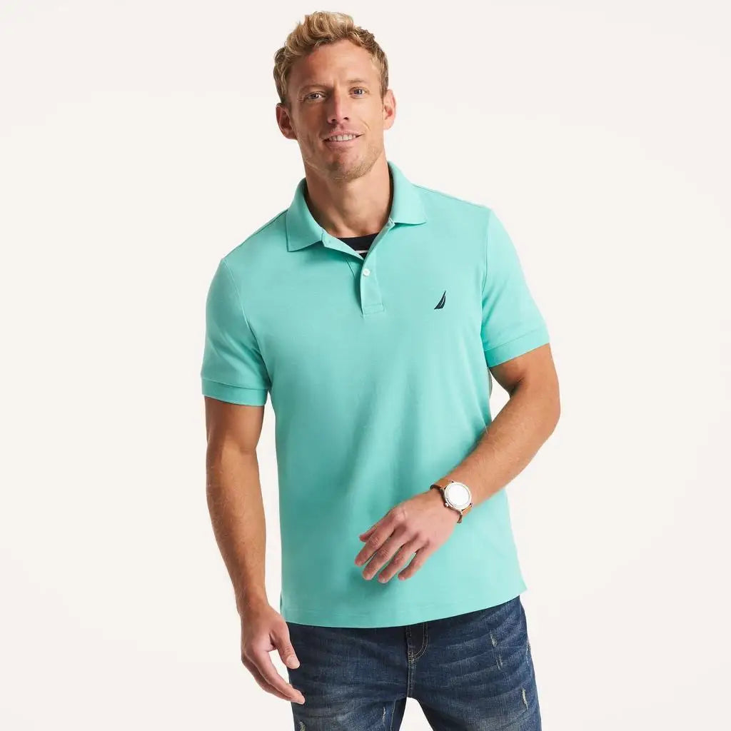 Nautica | Mens Slim Fit Interlock Polo