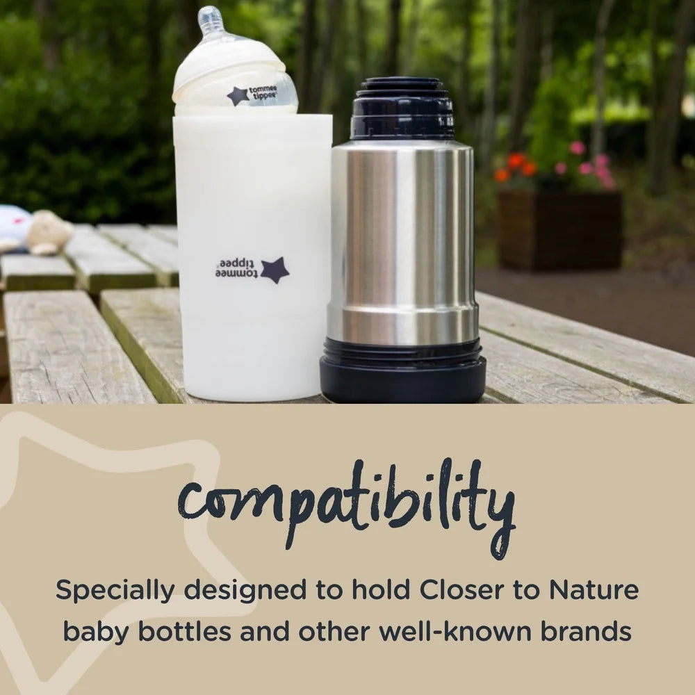 Portable Travel Baby Bottle Food Warmer Stainless Steel Flask Insulated Leak Proof Thermal Flask On The Go Feeding