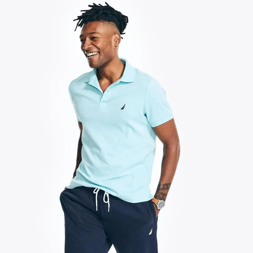 Nautica | Mens Slim Fit Interlock Deck Polo