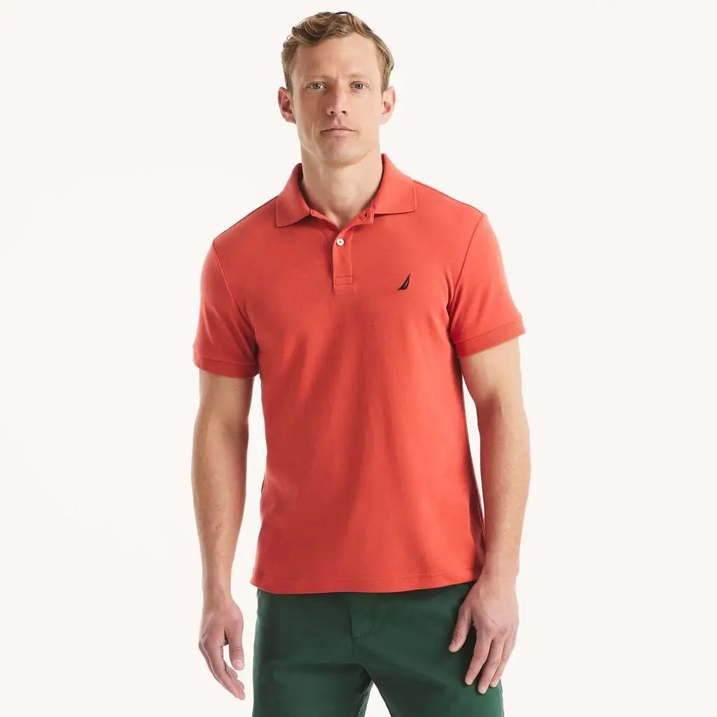 Nautica | Mens Slim Fit Interlock Polo