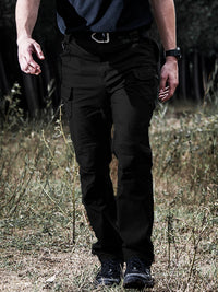 TACVASEN Summer Lightweight Trousers Mens Fishing Pants Outdoor Hiking Nylon Quick Dry Pockets Cargo Pants Casual Work Trousers