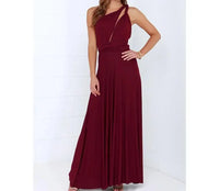 Fashion Multi-worn V-neck Vestidos De Fiesta Women Long Dress Sexy Strapped Lady Summer Maxi Dress