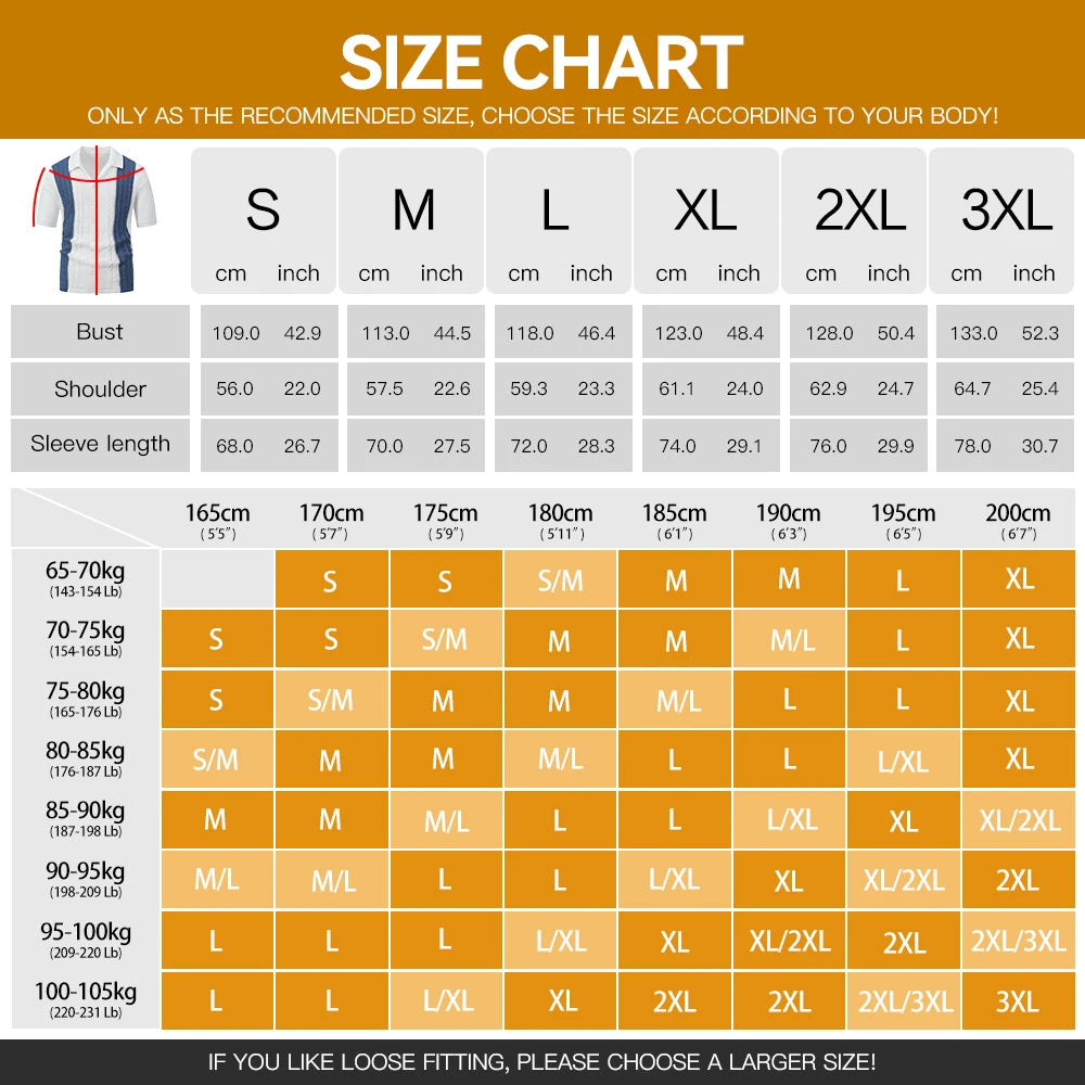 Men's Short Sleeve Summer Knit Lapel Striped Polo Shirt Fashion Light Luxury Popular Knitwear Breathable Top US Size
