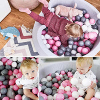 50/100pcs Baby Plastic Balls Colorful Pool Ocean Wave Ball Games for Baby Children Funny Toys Eco-Friendly Stress Air ToyBall