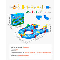 SucceBuy Water Play Table Children's Outdoor Beach Toy with 39PCS Accessories Summer Water Park Playset for Kids Activity