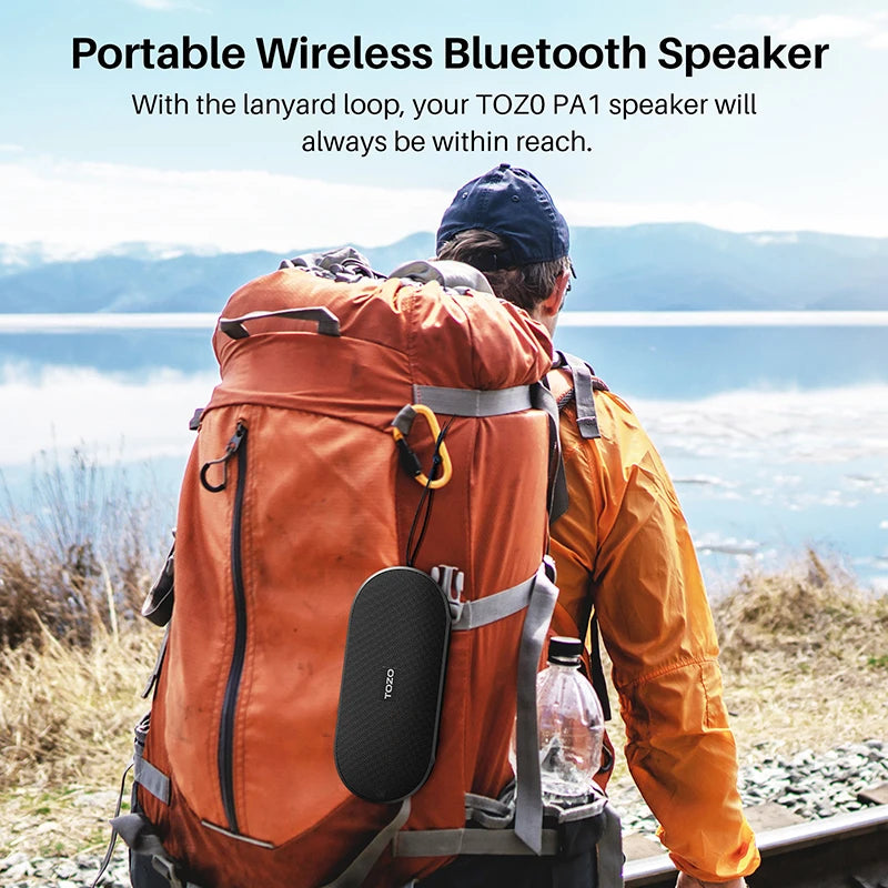 Refurbished TOZO PA1 Bluetooth Speaker 20W Stereo Sound IPX7 Waterproof Portable Wireless Speaker with EQ Mode APP Control
