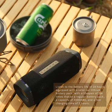 Portable Bluetooth Speaker, IP67 Waterproof Wireless Speaker with 40W Stereo Sound, Mini Speaker with Wireless Stereo Pairing