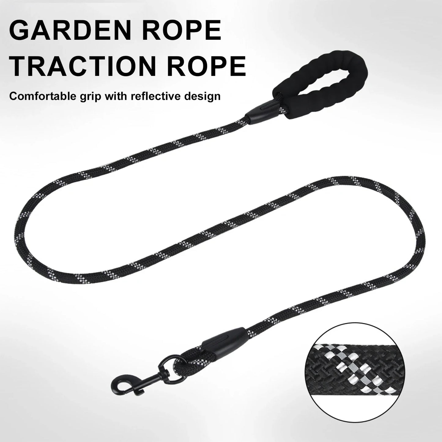 1.5m Dog Leash Nylon Reflective Dogs Leash for Small Medium Large Dog Comfortable Soft Handle Outdoor Walking Pet Dogs Accessori
