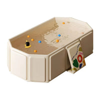 Baby Bathtub for Infants To Toddlers Collapsible Infant Tub with Drain Outlet Toddler Bathtub