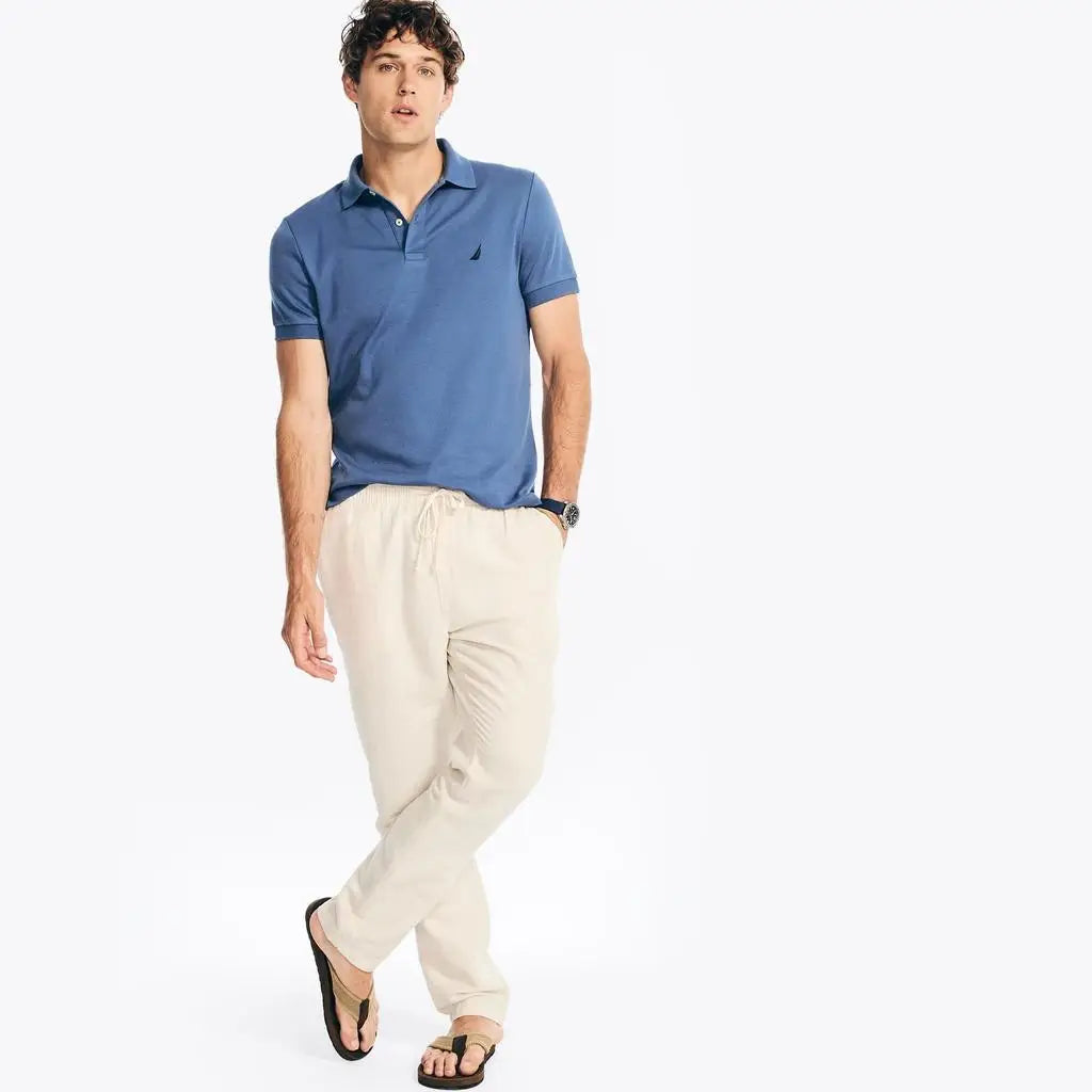 Nautica | Mens Slim Fit Interlock Deck Polo