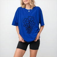 Women's Flower Bunch Y2k T-Shirt 2025 - Garden Fresh Cotton Top High Quality Summer Women's Clothing Oversized Y2k Tee