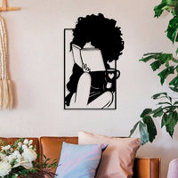 1pc Metal Wall Art with Get Shit Done Quote - Black and White Wall Decor for Bedroom, Living Room, Bathroom - Metal Art Wall