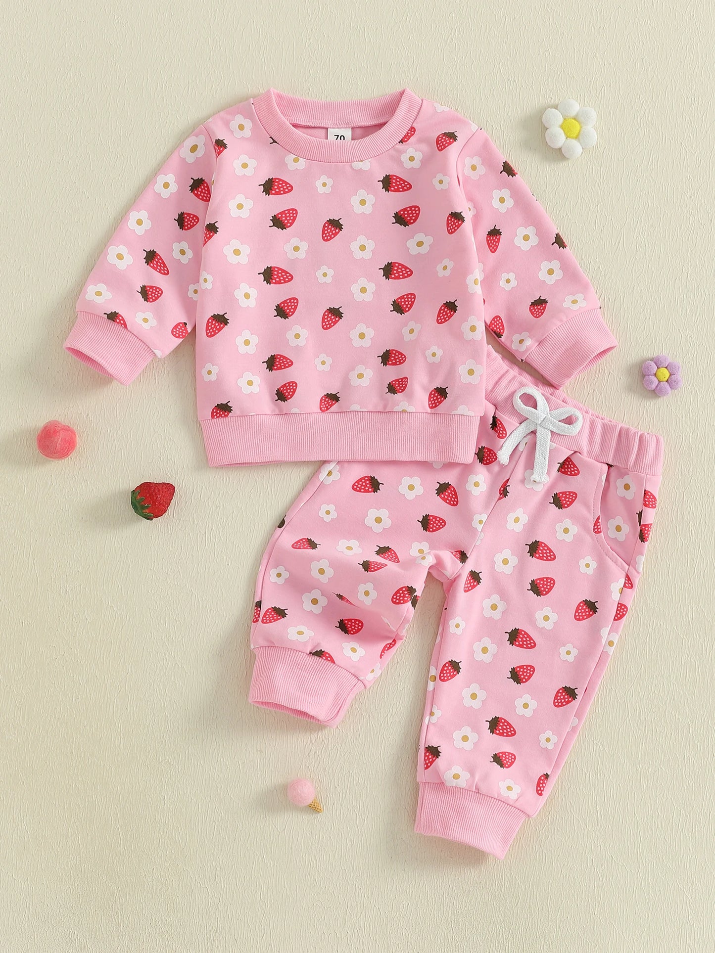 Infant Baby Boy Winter Outfits Bear Print Hooded Jacket with Fleece Lined Pants 2 Piece Set for Cold Weather