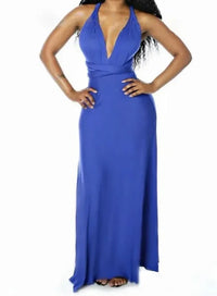 Fashion Multi-worn V-neck Vestidos De Fiesta Women Long Dress Sexy Strapped Lady Summer Maxi Dress