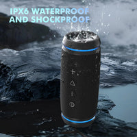 W-KING BT226 Portable Bluetooth Speaker Loud, 36W Extra Bass,360° Surround Hi-Fi Sound,24H Playtime,BT5.4, IPX6 Waterproof