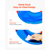 SucceBuy Water Play Table Children's Outdoor Beach Toy with 39PCS Accessories Summer Water Park Playset for Kids Activity