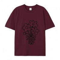 Women's Flower Bunch Y2k T-Shirt 2025 - Garden Fresh Cotton Top High Quality Summer Women's Clothing Oversized Y2k Tee