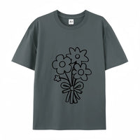 Women's Flower Bunch Y2k T-Shirt 2025 - Garden Fresh Cotton Top High Quality Summer Women's Clothing Oversized Y2k Tee
