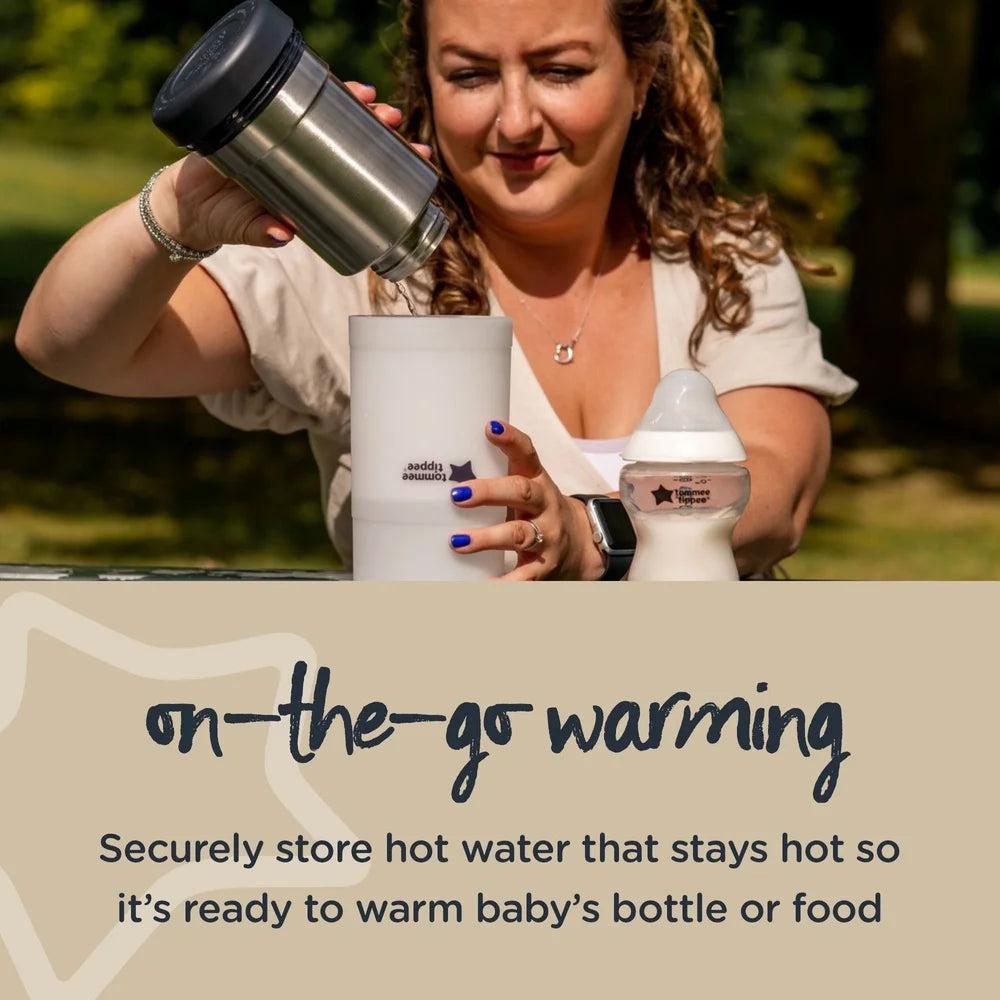 Portable Travel Baby Bottle Food Warmer Stainless Steel Flask Insulated Leak Proof Thermal Flask On The Go Feeding