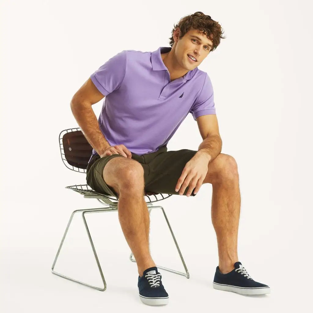 Nautica | Mens Slim Fit Interlock Polo