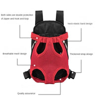 Double Shoulder Breathable Portable Travel Pet Dog Carrier Backpack Mesh Carrier Front Bag for Small Dog Cats Outdoor